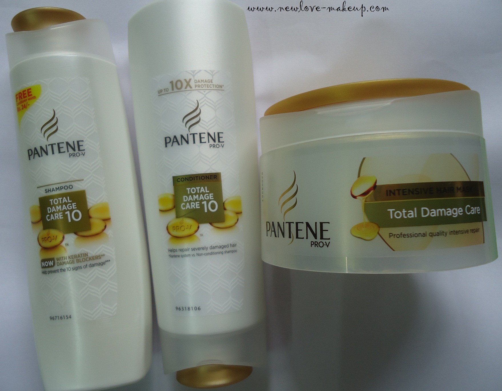 Pantene Total Damage Care Shampoo Conditioner Hair Mask Review New Love Makeup