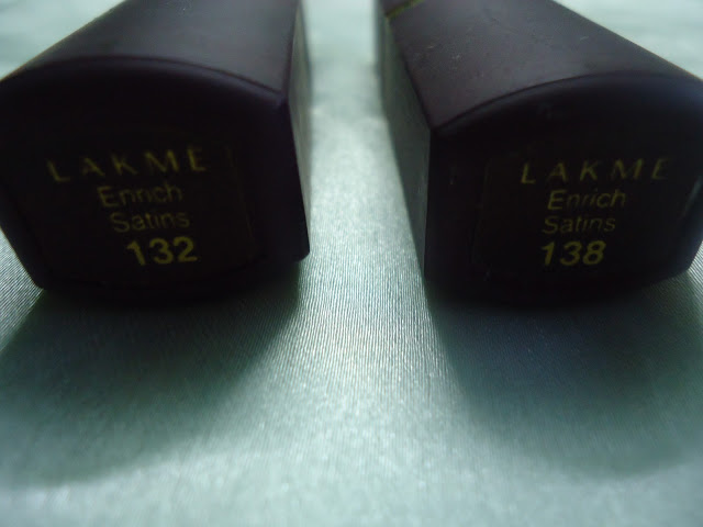 Lakme Enrich Satin Lipsticks 132,138