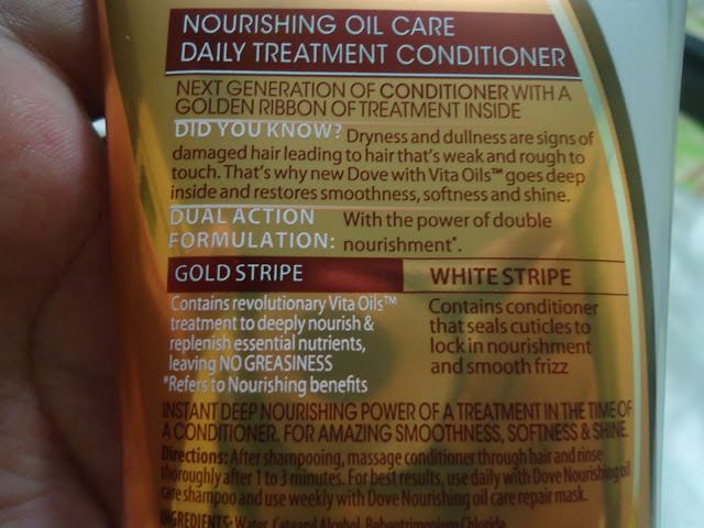 Dove Nourishing Oil Care Shampoo,Conditioner