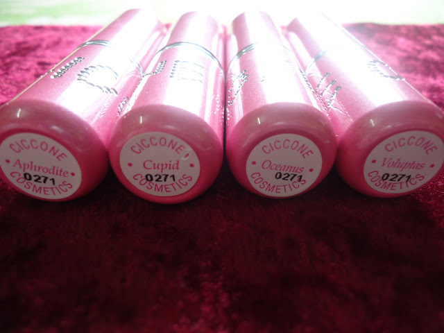 Ciccone Cosmetics Lipsticks Review,Swatches