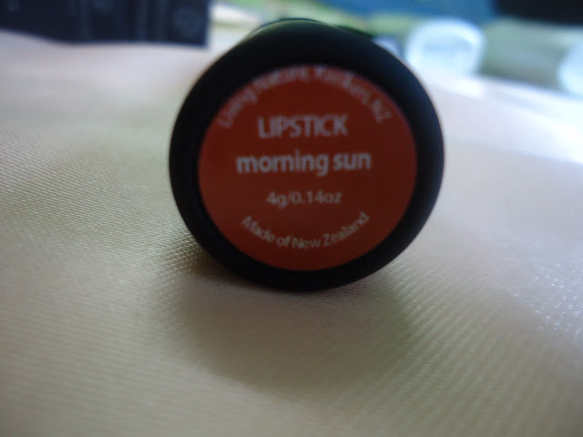 Living Nature Lipstick Morning Sun Review,Swatches