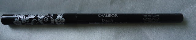 Chambor Black Dazzle Eyeliner Pencil Review,Swatches