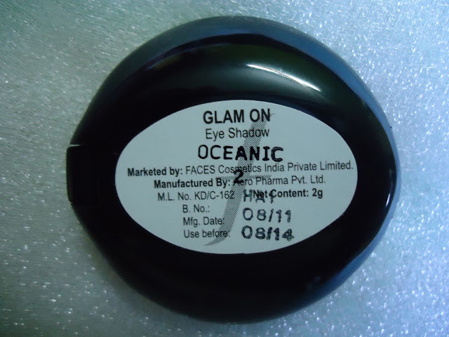 Faces Glam On Eye Shadow Mono 2 Oceanic Review,Swatches