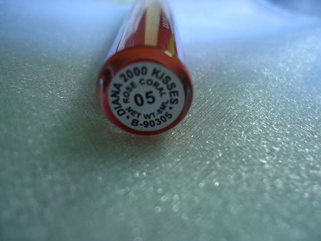 Diana of London 2000 Kisses Wonderful Lipstick 05 Rose Coral Review, Swatches