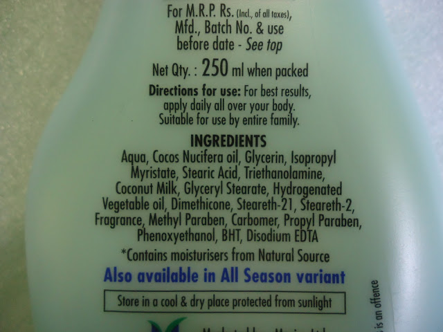 Parachute Advansed Body Lotion Intense Care Review