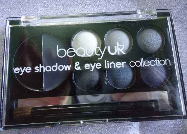 Beauty UK Eye Shadow and Eye Liner Palette No. 3 Smoke Screen Swatches