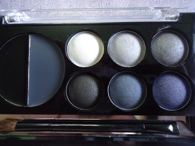 Beauty UK Eye Shadow and Eye Liner Palette No. 3 Smoke Screen Swatches
