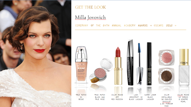 Oscars 2012- Get the Look with L'oreal Paris !!