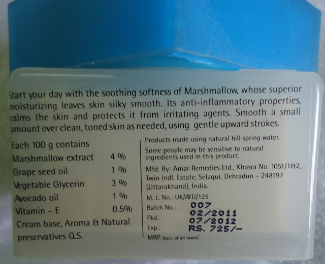 The Nature's Co Marshmallow Day Cream Review