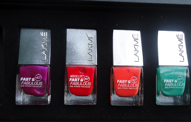 Lakme Absolute Fast and Fabulous One Stroke Nail Color 17 Popping Pink Review, NOTD