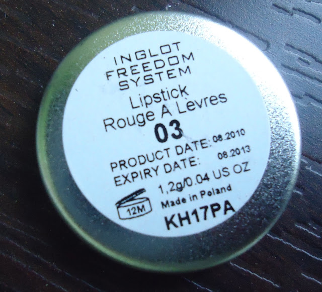 Inglot Freedom System Round Lipstick 03 Review, Swatches