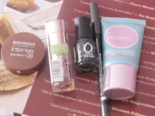 Bourjois Intense Extrait 08, Bourjois Sweet Kiss Rose Sensuel, Faces Grey Eye Liner Swatches