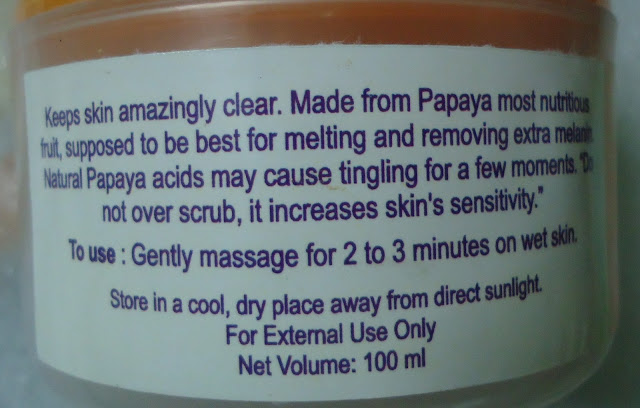 Vedic Line Papaya Scrub And Papaya Face Pack Review