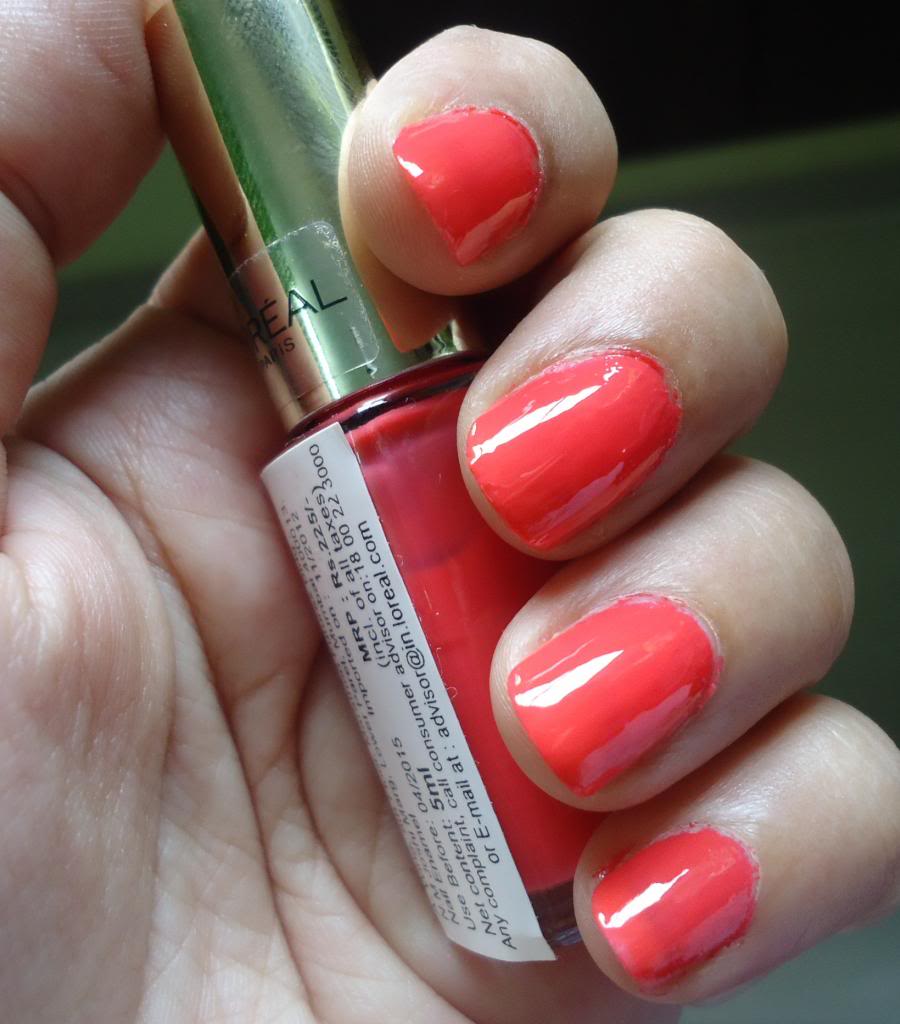 L'oreal Color Rich Le Vernis 208 So Chic Pink Review, NOTD - New Love -  Makeup
