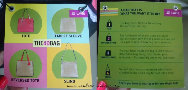 Lavie Reversible 4D Bag- 1 Bag, 4 Ways