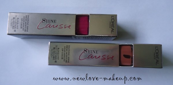 L'oreal Paris Shine Caresse Lip Colors Review, Swatches