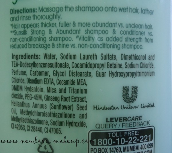 Sunsilk Natural Recharge Shampoo, Conditioner