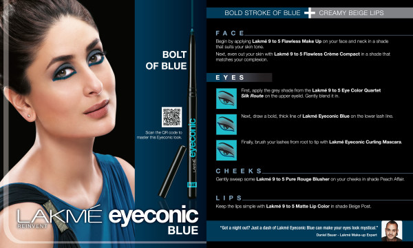 Lakme Kareena Eyeconic Bolt of Blue Look