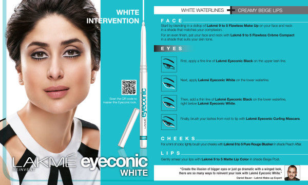 Lakme Kareena Eyeconic White Intervention Look