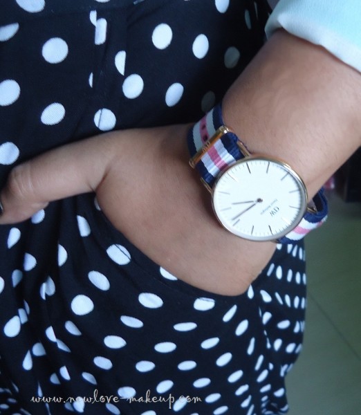 OOTD: Polka Dot Pants, Daniel Wellington Watch