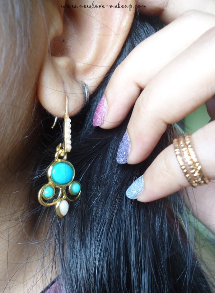 Youshine Earrings, Stylefiesta Midi Rings, Indian Fashion Blog