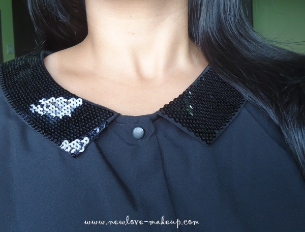 OOTD,Black Sequin Collar Sleeveless Top from Possimus, Indian Fashion Blog