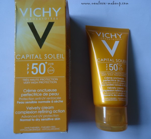 Vichy Laboratoires CAPITAL SOLEIL SPF50+ Velvety Cream Complexion Refining Action Review