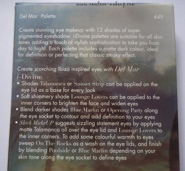 Sleek MakeUP Del Mar Volume-I i-Divine Palette Review, Swatches