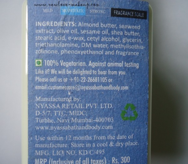 Nyassa Under The Ocean Hand Cream Review