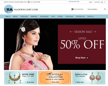 All New Revamped Sia Jewellery.com, Indian Fashion Blog, Online Shopping