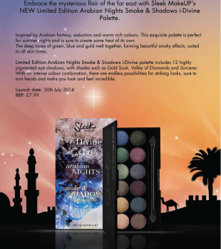 Sleek MakeUP Launches New LE Arabian Nights Smoke & Shadows i-Divine Palette