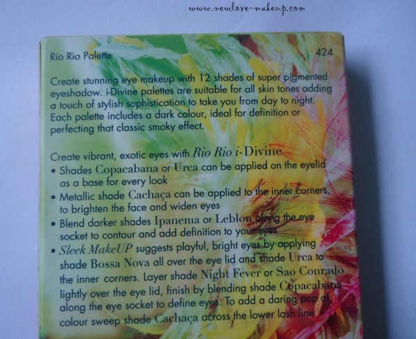 Sleek MakeUP i-Divine Rio Rio Palette Review, Swatches