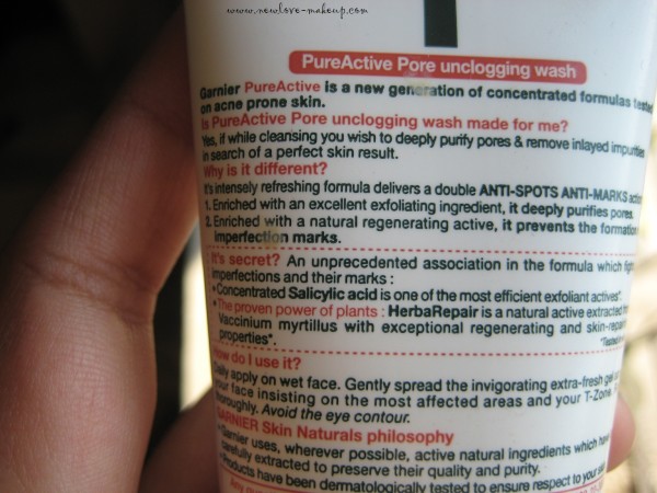 Garnier Pure Active Deep Pore Unclogging Face Wash Review