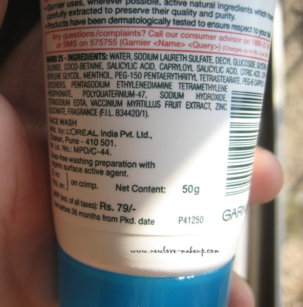 Garnier Pure Active Deep Pore Unclogging Face Wash Review