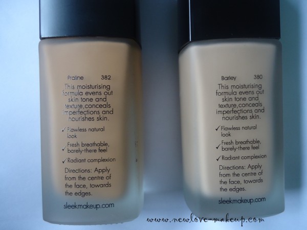 Sleek MakeUP Bare Skin Foundation Barley and Praline Review, Swatches, FOTD, Indian Beauty Blog
