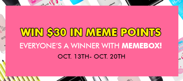 MemeBox International Giveaway- 3 winners