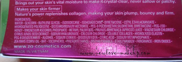 ZA Perfect Solution Restoring Collagen Cream Review, Indian makeup and beauty blog