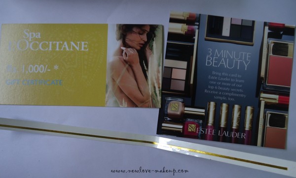 Anniversary October My Envy Box Review curated vy Vogue India, Estee Lauder, Clinique, H2O+,  Sebastian 9, Skin Yoga,Tatouage Gold Tattoo