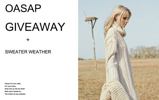 Oasap International Giveaway: Win a Sweater of your Choice, International Giveaway, Indian Fashion Blog