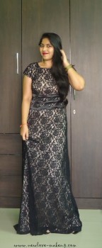 OOTD: Black Lace Maxi Dress, Indian Fashion Blog, StalkBuyLove, The Trunk Label, AmiClubWear