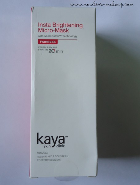 Kaya Insta - Brightening Micro Mask Review, Skincare, Indian Beauty Blog