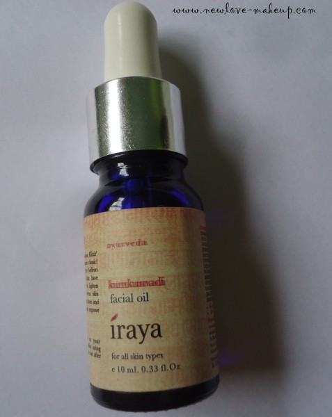 Iraya Kumkumadi Tailam (Facial Oil) Review, Skincare, Indian Beauty Blog