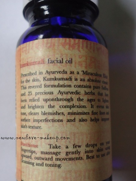 Iraya Kumkumadi Tailam (Facial Oil) Review, Skincare, Indian Beauty Blog