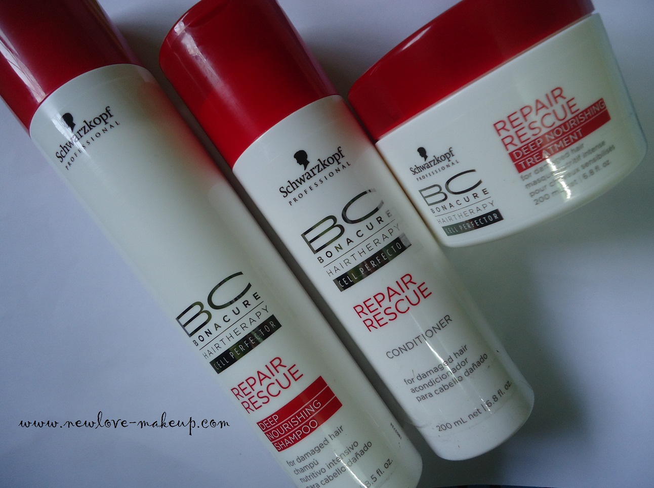 Schwarzkopf BC Cell Therapy Repair Rescue Range Review - New Love - Makeup
