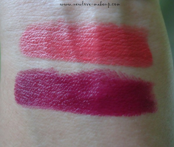 Colorbar Darkened Summer Collection Matte Touch Lipsticks Peach Life and Wild Mauve Review,Swatches