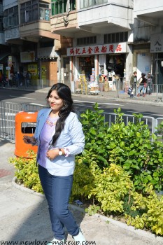 OOTD: On the Streets of Hong Kong Lavender Sweater and Pastel Blue Blazer, Indian Fashion Blog