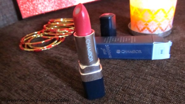 Chambor Moisture Plus Lipstick Hottie Plus Review,Swatches