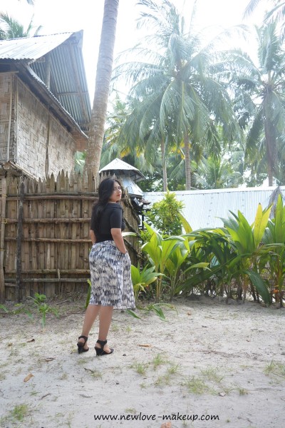 OOTD: Off Shoulder Black Printed Midi Dress, StalkBuyLove,Indian Fashion Blog, Outfit Posts