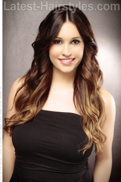 Ombre-Highlights-on-Dark-Brown-Hair