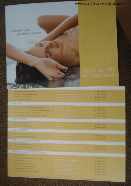 My Experience at the L'Occitane Spa La Vie Mumbai, Spa Experience, Indian Beauty Blog